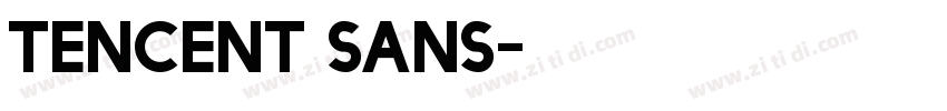 TENCENT SANS字体转换